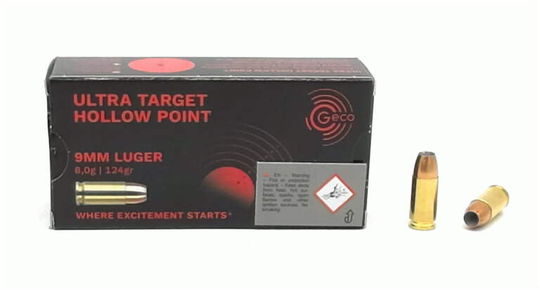 9mm Luger Geco UTHP 8,0g/124gr. ULTRA TARGET HOLLOW POINT