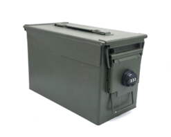 Original cal.50/5,56 Munitionskiste, Wasserdicht, Aufbewahrungskiste mit Zahlenschloss