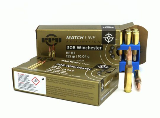 .308 Win PRVI Partizan (PPU) 155gr HP/BT Match 100 Stück