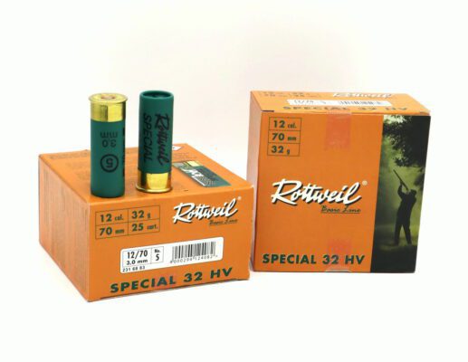 12/70 Rottweil Special 32 HV Schrotpatronen 32g 3mm  250 Stück