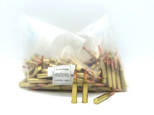 6,5x55 Swedish PPU PRVI Partizan Bulk Pack 139gr VM 100 Stück