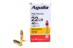 .22 LR Aguila HV SP 40grs. verkupfert