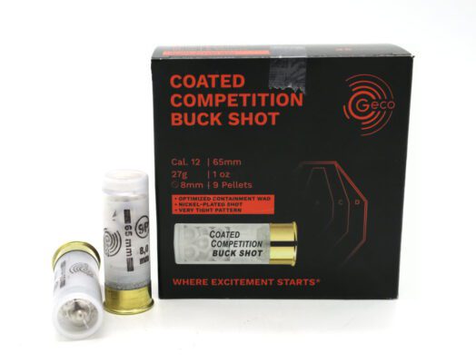 12/65 Geco Coated Comp Buck Shot 8,0mm 27g  250 Stück
