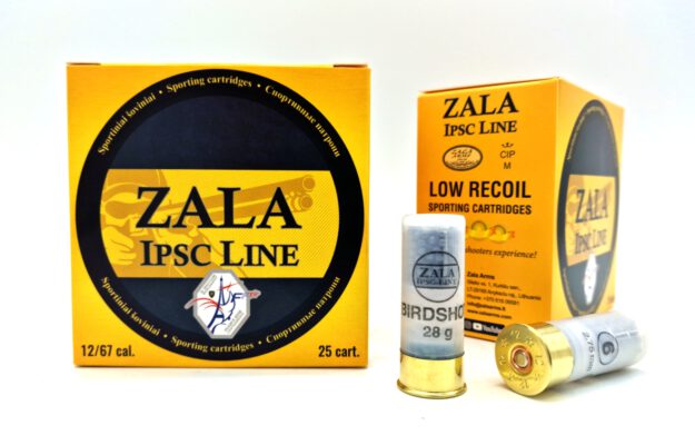 12/67 ZALA IPSC Birdshot 28g 2,75mm Schrotpatronen