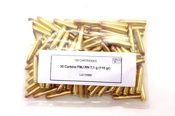 .30 Carbine PRVI Partizan (PPU) 7,13g/110grs. VM RN Bulk Pack 100 Stück
