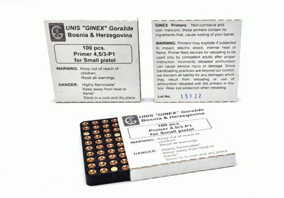 GINEX SMALL PISTOL ZÜNDER ZÜNDHÜTCHEN/PRIMER 5000 Stück