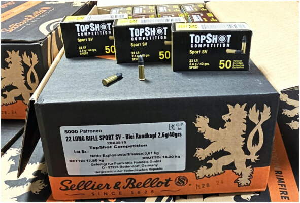 .22 lfb. TOPSHOT COMPETITION SPORT SV 2,6g/40grs. 50er Pck