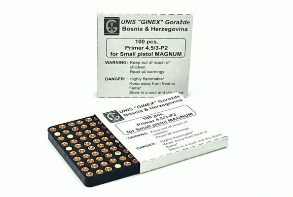 GINEX SMALL PISTOL MAGNUM ZÜNDER ZÜNDHÜTCHEN/PRIMER