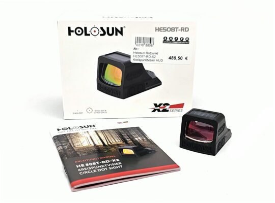 Holosun offenes Reflexvisier Rotpunkt HE508T-GR-X2 mit wechselbarem Absehen
