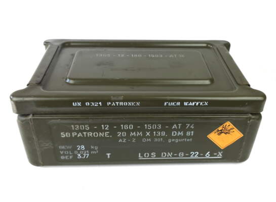 Original Bundeswehr Munitionskiste, Wasserdicht, Aufbewahrungskiste