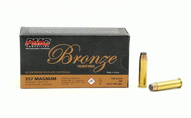 .357 Mag. PMC Bronze 158gr JSP