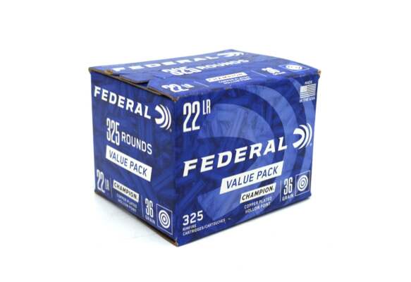 .22 LR Federal Champion verkupfert Hollow Point 36grs. Value Pack 325er