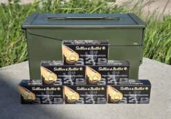 9mm Luger S&B Sellier & Bellot 8,0g/124 grs. VM in BW Munitionskiste 1500 Stück