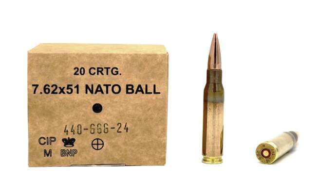 7,62x51 Nato Ball (.308 Win.) GGG 147gr VM Büchsenpatronen