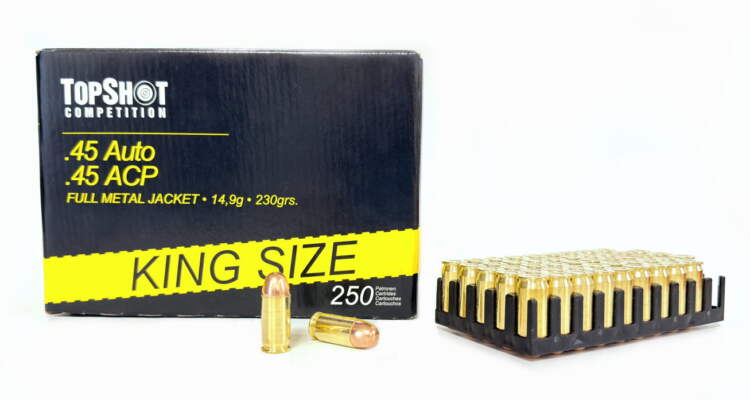 .45 ACP TOPSHOT Competition King Size Vollmantel 14,9g/230grs.
