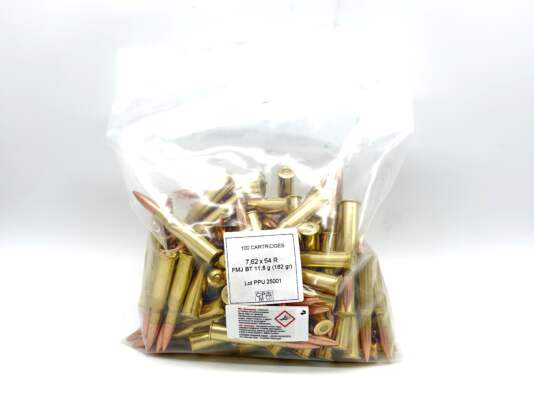 7.62x54R Privi Partizan (PPU) 11,8g/182grs FMJ BT 100er BULK