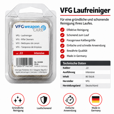 VFG Laufreiniger intensive cal. 22  80er Pck