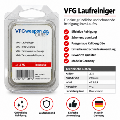VFG Laufreiniger intensive cal. 357  40er Pck