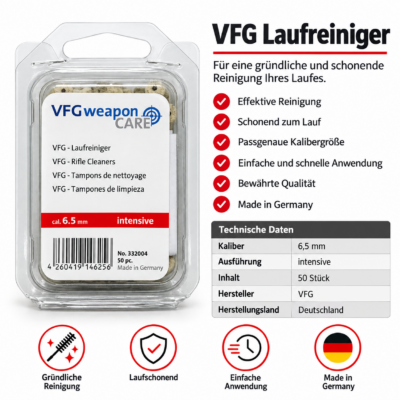 VFG Laufreiniger intensive cal. 6,5mm  50er Pck