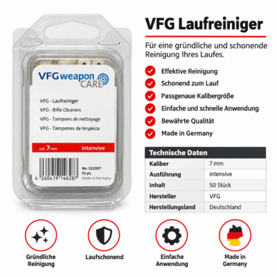 VFG Laufreiniger intensive cal. 7mm  50er Pck