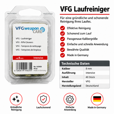 VFG Laufreiniger intensive cal. 8mm  40er Pck